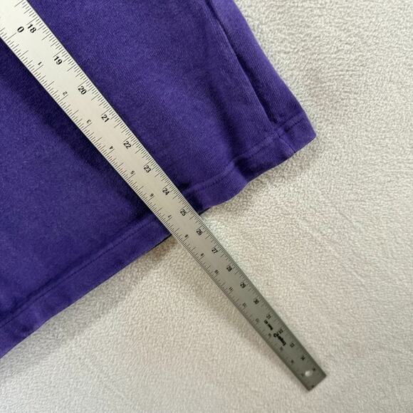 Vintage Elmira College Rugby Shirt Men's Small Purple Orange New York Thick 90s - Picture 3 of 7